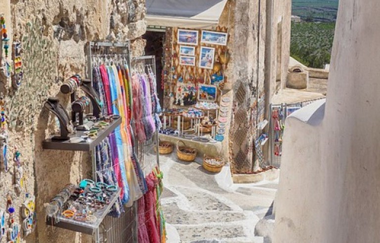 Shopping in Santorini